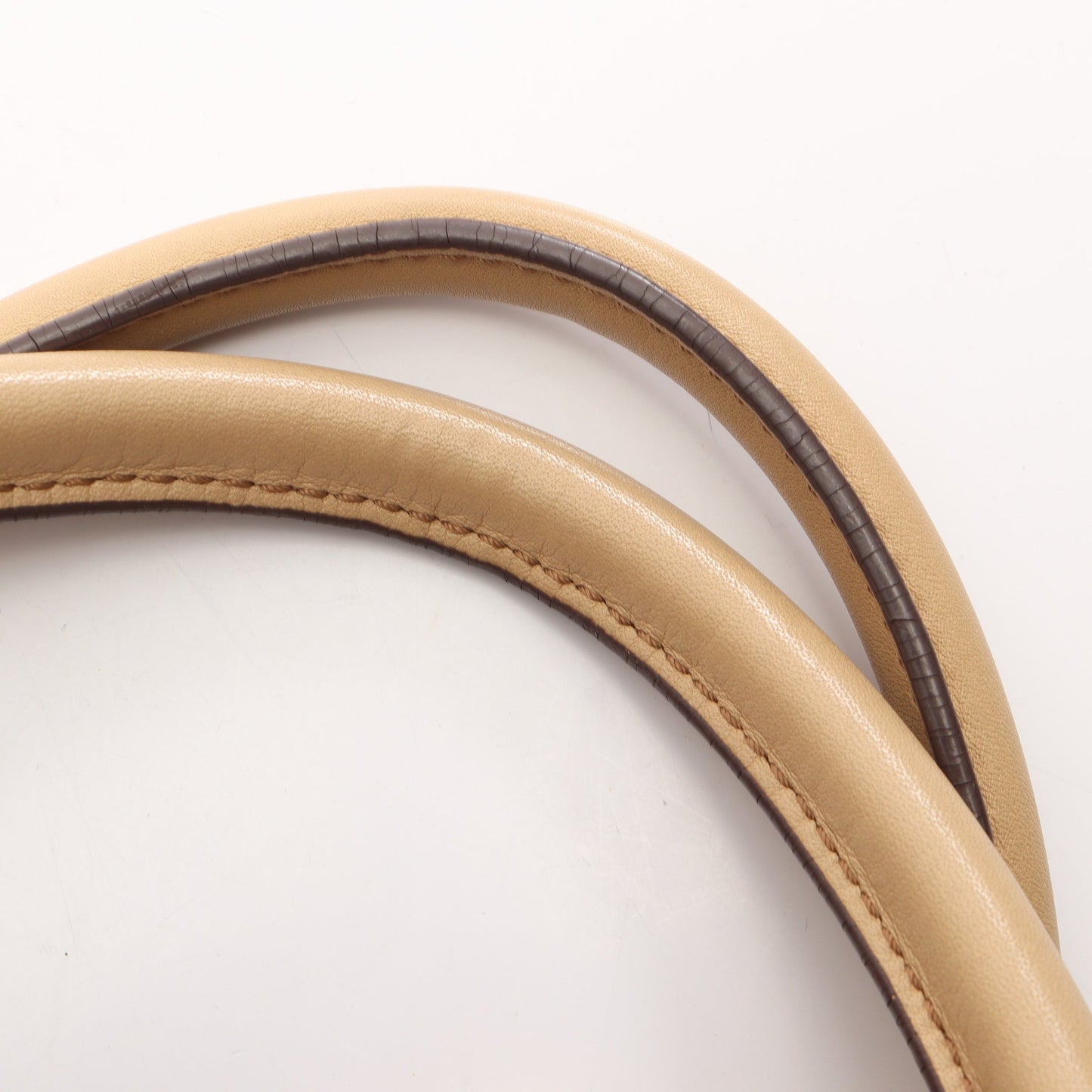 ヴィセトス 2WAY ハンドバッグ PVC レザー アイボリー エムシーエム
