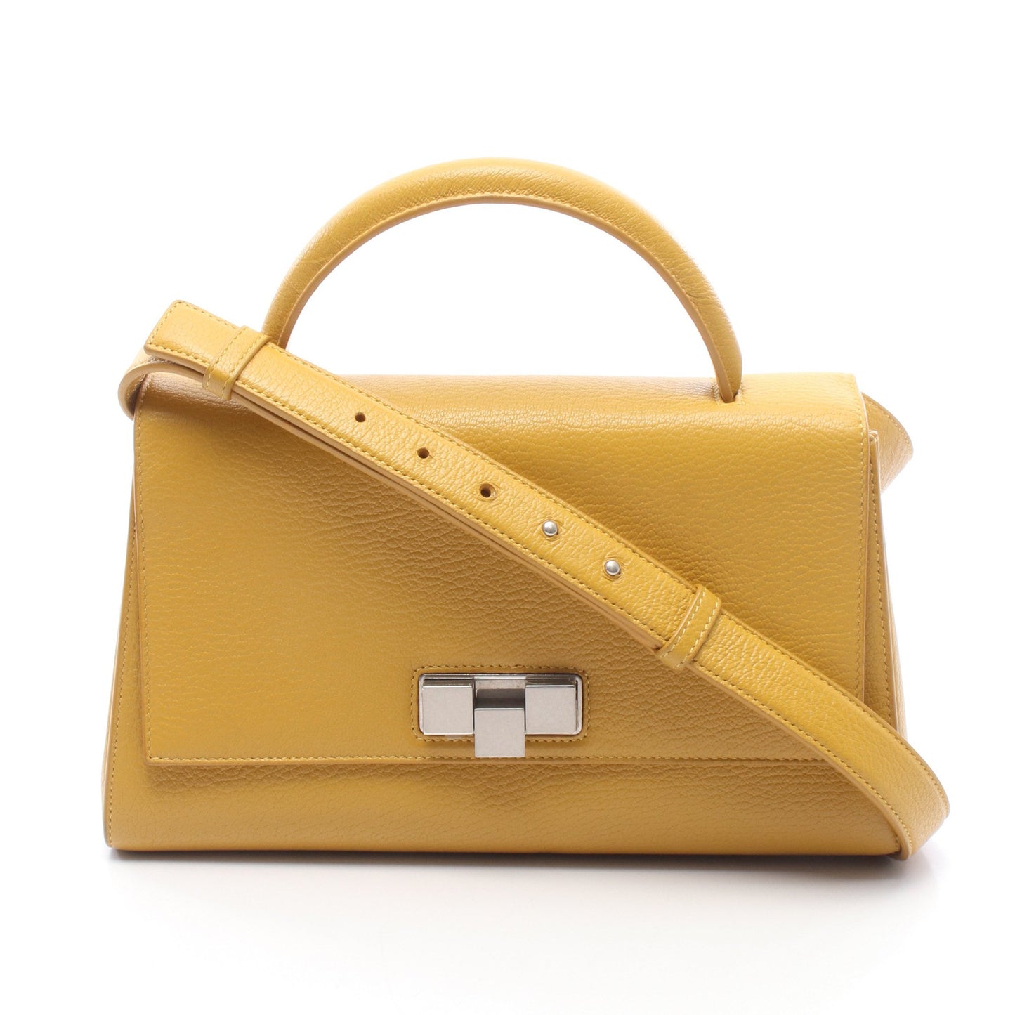 2WAY ショルダーバッグ レザー イエロー ボッテガヴェネタ バッグ BOTTEGA VENETA