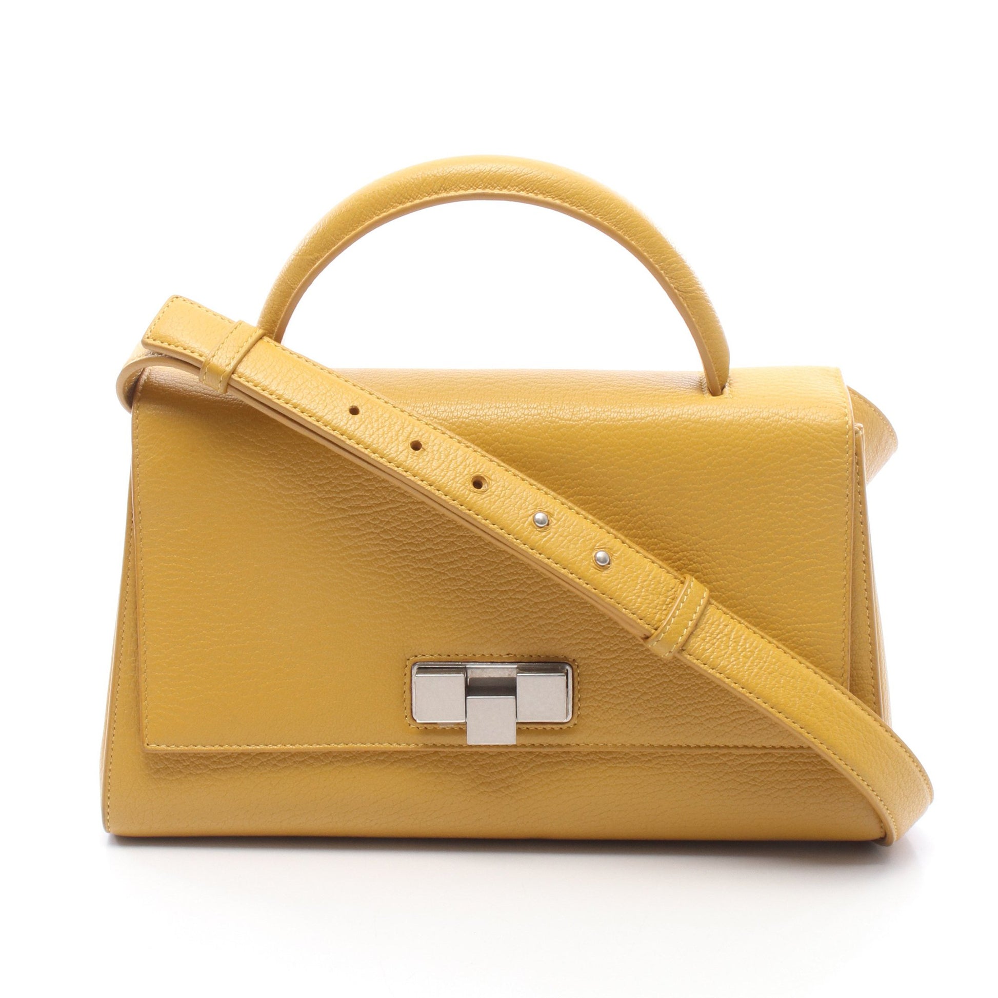2WAY ショルダーバッグ レザー イエロー ボッテガヴェネタ バッグ BOTTEGA VENETA