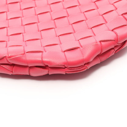 イントレチャート スモール ターンポーチ ハンドバッグ レザー ピンク ボッテガヴェネタ バッグ BOTTEGA VENETA
