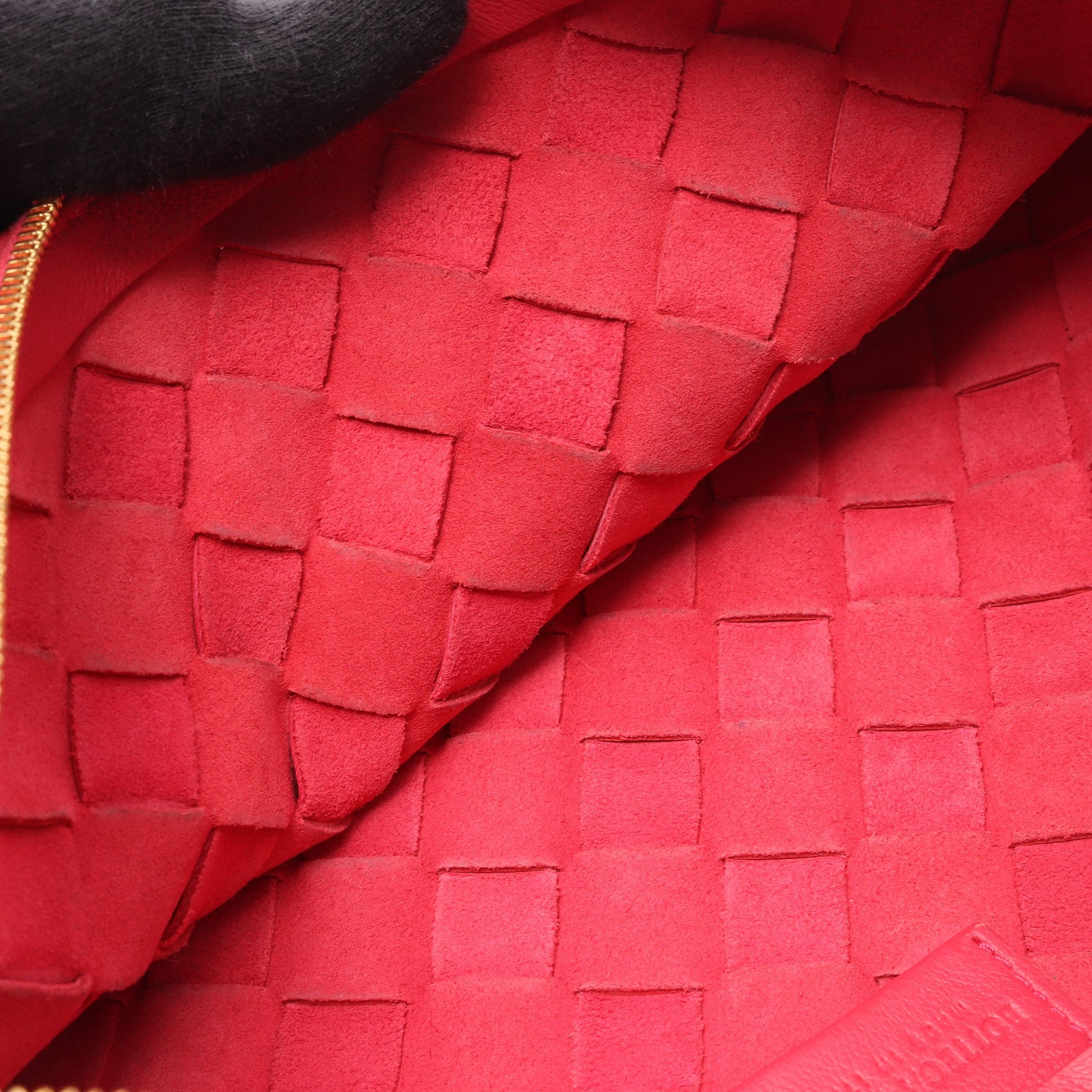 イントレチャート スモール ターンポーチ ハンドバッグ レザー ピンク ボッテガヴェネタ バッグ BOTTEGA VENETA
