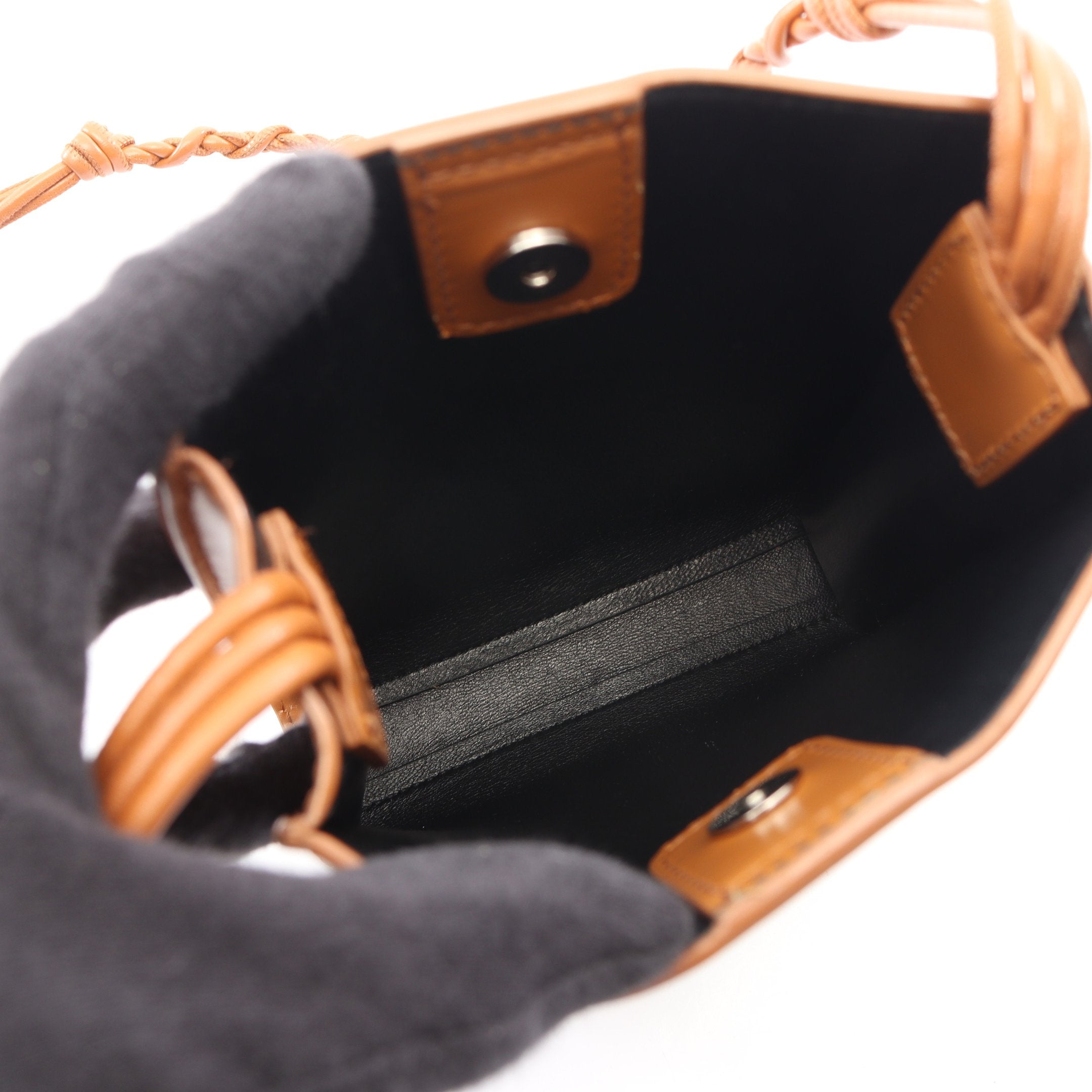 TANGLE SMALL タングル スモール ショルダーバッグ レザー ブラウン