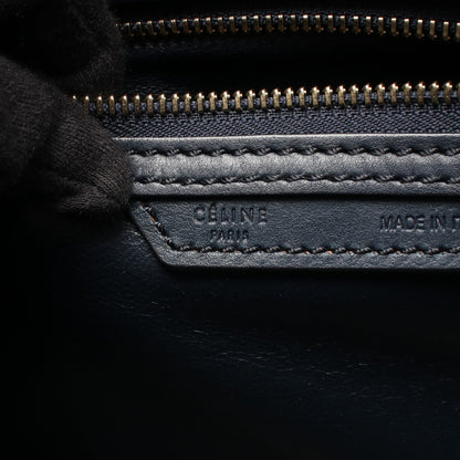 ラゲージ マイクロショッパー ハンドバッグ トートバッグ レザー ネイビー セリーヌ バッグ CELINE