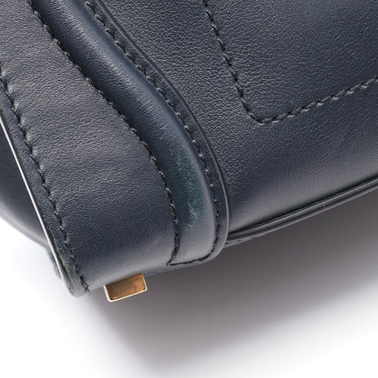 ラゲージ マイクロショッパー ハンドバッグ トートバッグ レザー ネイビー セリーヌ バッグ CELINE