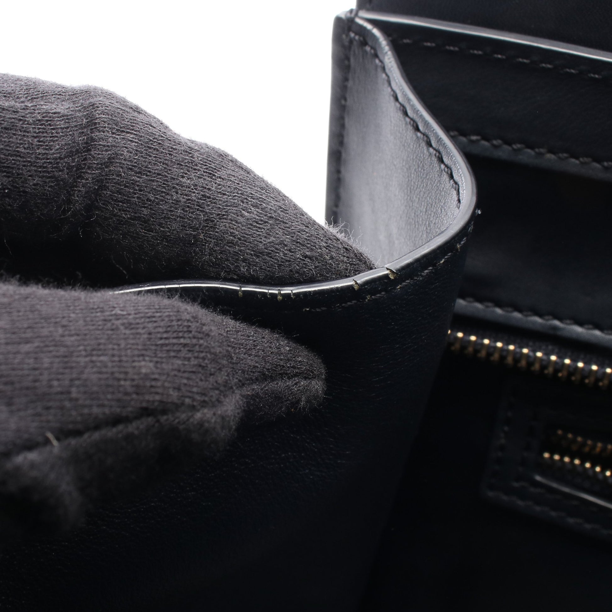 ラゲージ マイクロショッパー ハンドバッグ トートバッグ レザー ネイビー セリーヌ バッグ CELINE