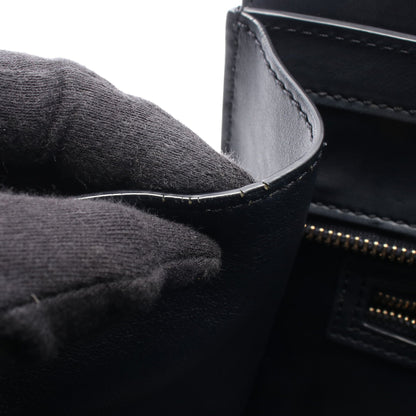 ラゲージ マイクロショッパー ハンドバッグ トートバッグ レザー ネイビー セリーヌ バッグ CELINE