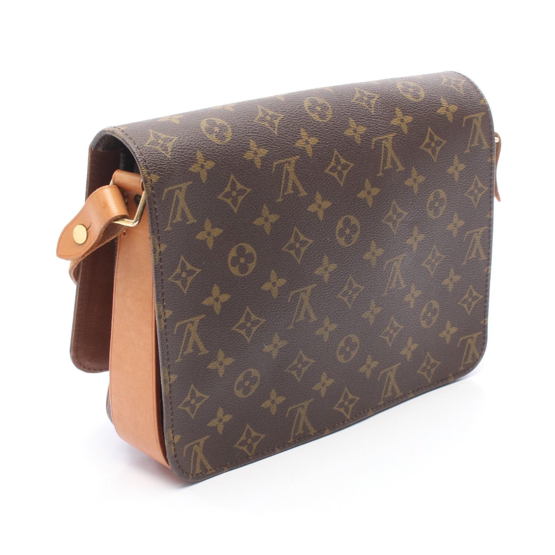 カルトシエールGM モノグラム ショルダーバッグ PVC レザー ブラウン ルイヴィトン バッグ LOUIS VUITTON