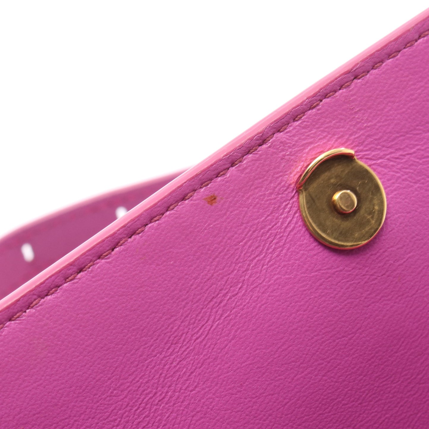 MONOGRAM SHIFT WALLET ON STRAP ショルダーウォレット キャンバス レザー ピンク バレンシアガ