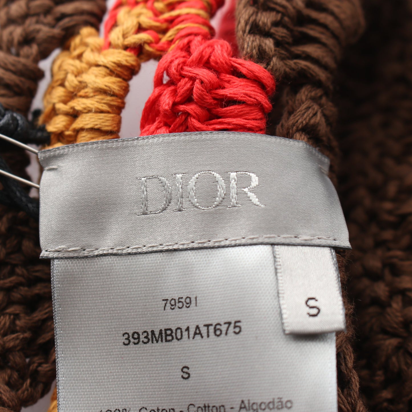 DIOR × Denim Tears クロシェ ハット コットン ブラウン レッド オレンジ クリスチャンディオール