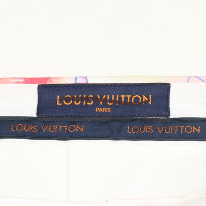 モノグラム ウォーターカラー ショート パンツ コットン ホワイト マルチカラー ルイヴィトン ボトムス LOUIS VUITTON