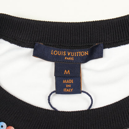 グラフィックプリント ステートメント 半袖Tシャツ コットン ブルー レッド マルチカラー ルイヴィトン トップス LOUIS VUITTON