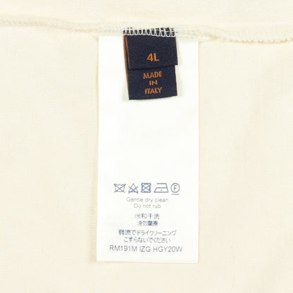 モノグラム タオルリング 半袖Tシャツ シルク コットン ホワイト ルイヴィトン トップス LOUIS VUITTON