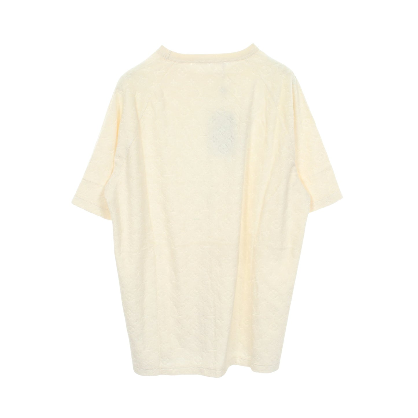 モノグラム タオルリング 半袖Tシャツ シルク コットン ホワイト ルイヴィトン トップス LOUIS VUITTON