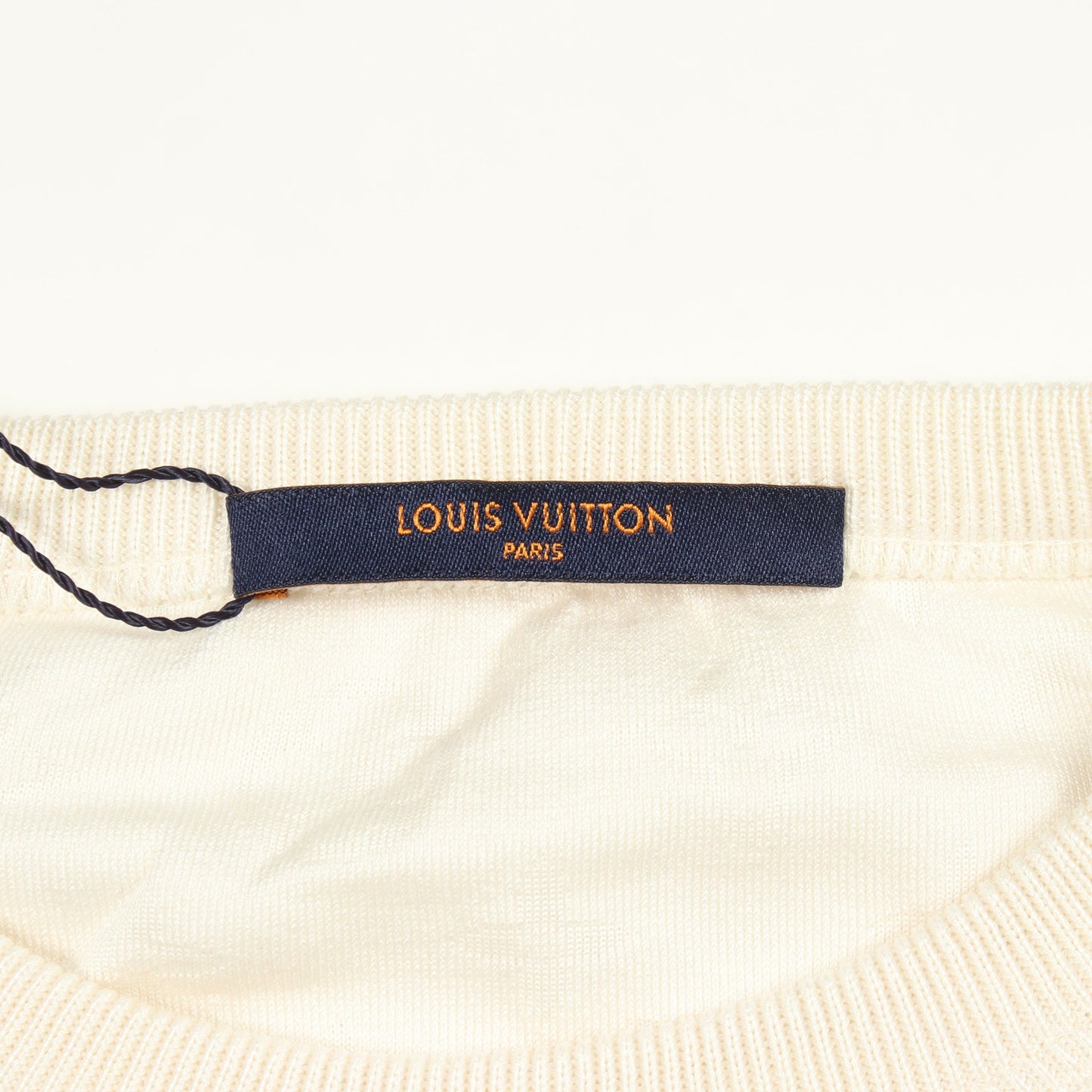 モノグラム タオルリング 半袖Tシャツ シルク コットン ホワイト ルイヴィトン トップス LOUIS VUITTON