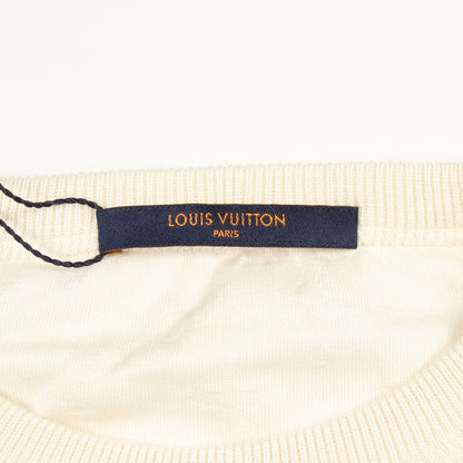 モノグラム タオルリング 半袖Tシャツ シルク コットン ホワイト ルイヴィトン トップス LOUIS VUITTON