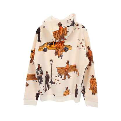 NEW WALKERS Print Hoodie プルオーバーパーカー コットン オフホワイト マルチカラー ルイヴィトン トップス LOUIS VUITTON