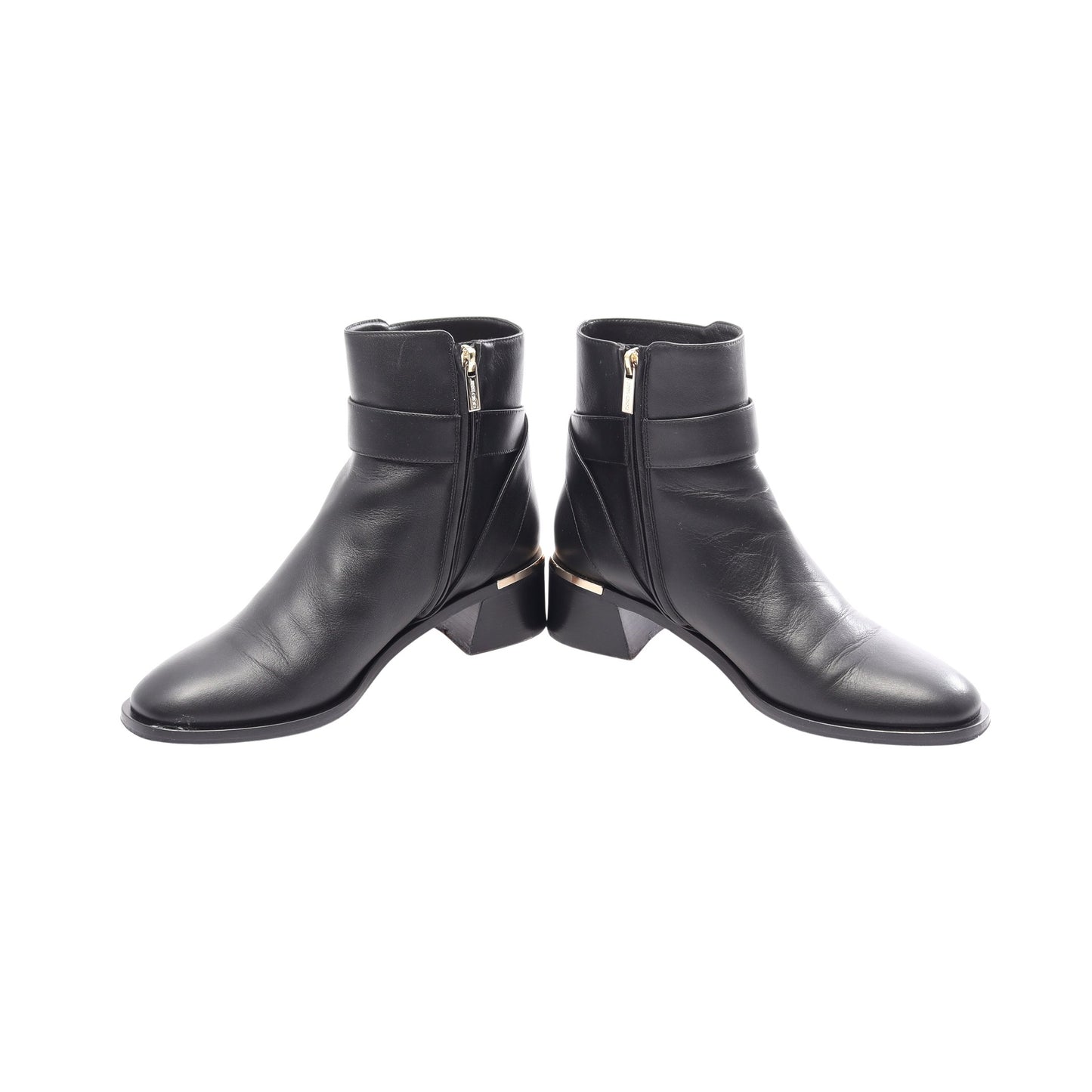 CLARICE 45 ショート ブーツ レザー ブラック ジミーチュウ シューズ JIMMY CHOO