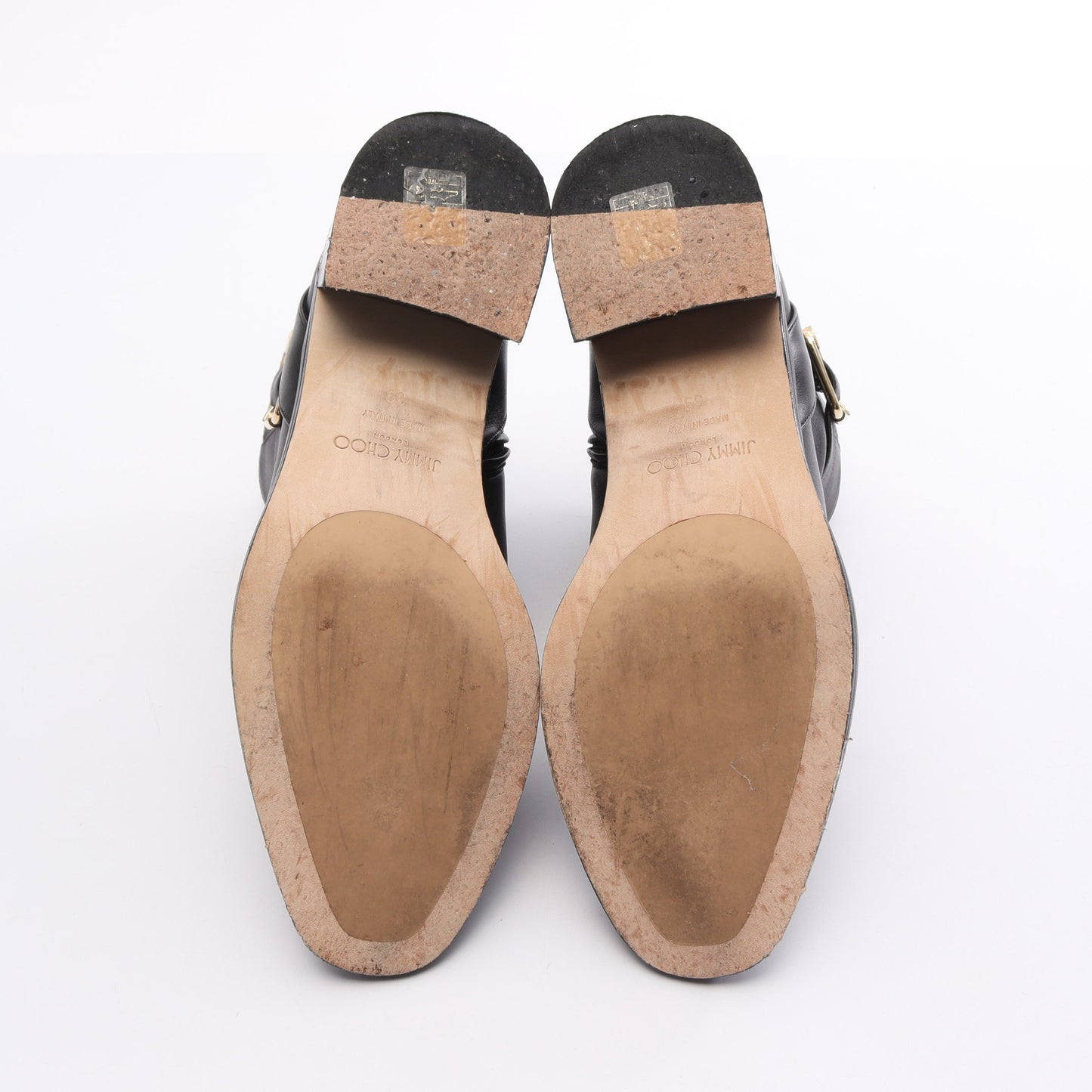 CLARICE 45 ショート ブーツ レザー ブラック ジミーチュウ シューズ JIMMY CHOO