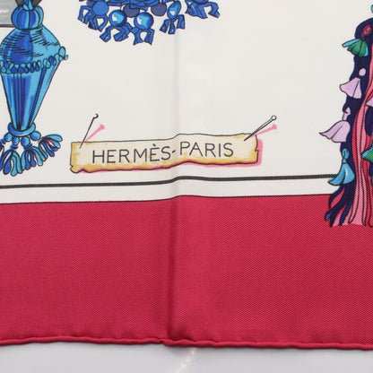 カレ90 Pasementerie スカーフ シルク ピンクパープル マルチカラー エルメス