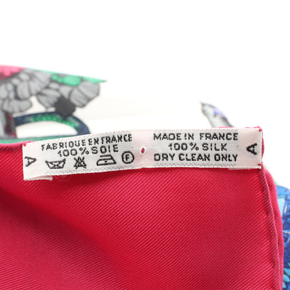 カレ90 Pasementerie スカーフ シルク ピンクパープル マルチカラー エルメス