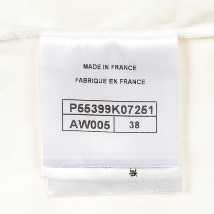ココマークボタン 半袖Tシャツ コットン ホワイト シャネル トップス CHANEL