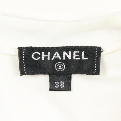 ココマークボタン 半袖Tシャツ コットン ホワイト シャネル トップス CHANEL