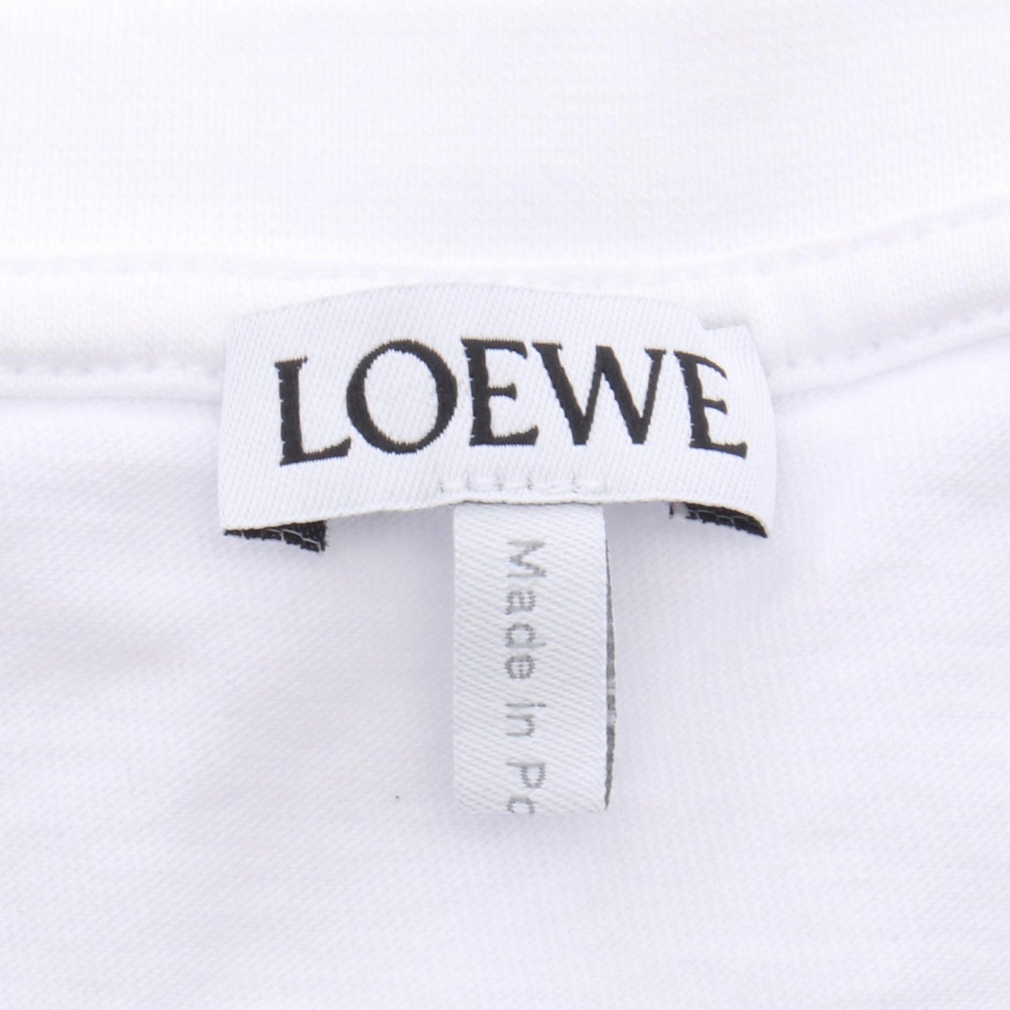 アナグラム刺繍 半袖Tシャツ コットン ホワイト ロエベ トップス LOEWE