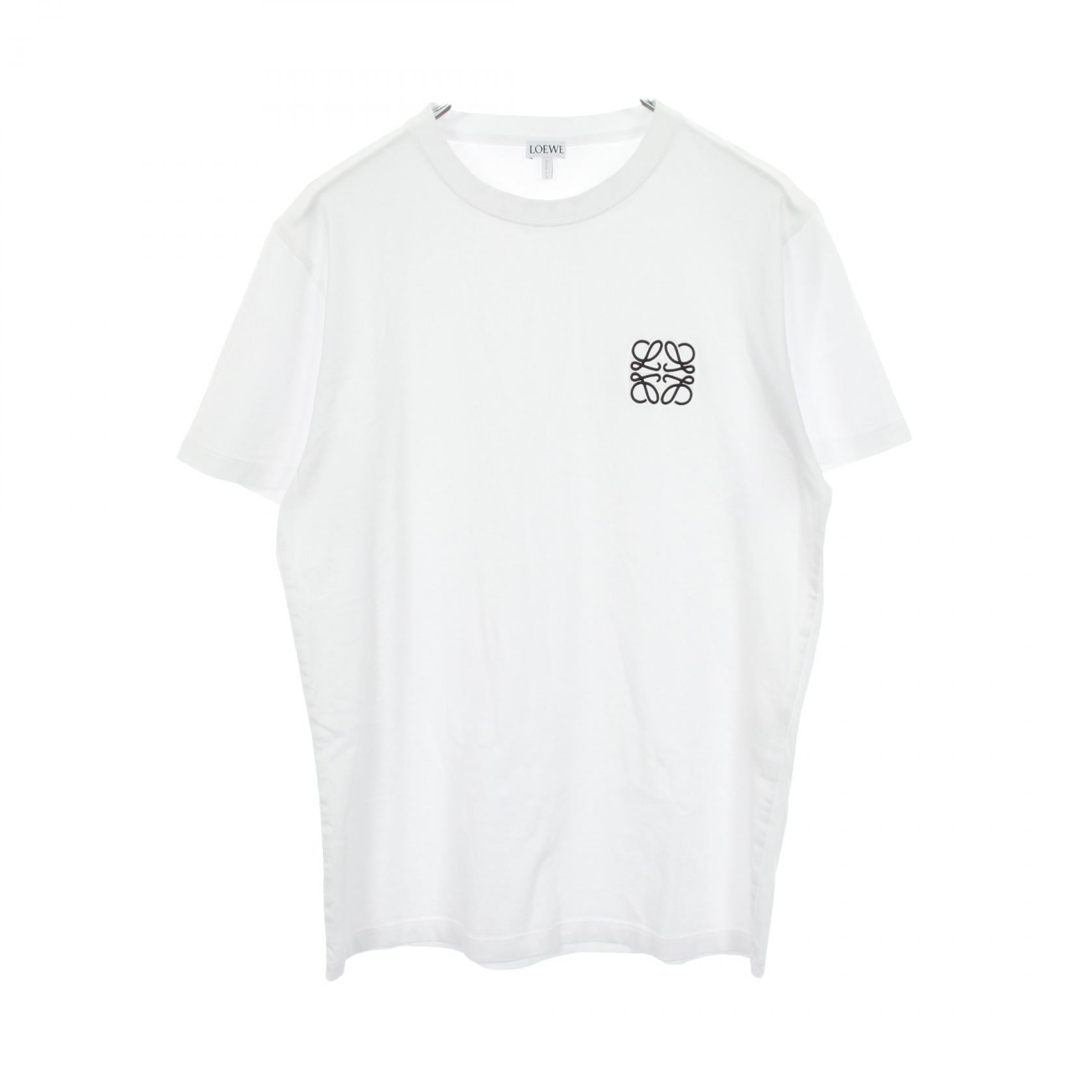 アナグラム刺繍 半袖Tシャツ コットン ホワイト ロエベ トップス LOEWE
