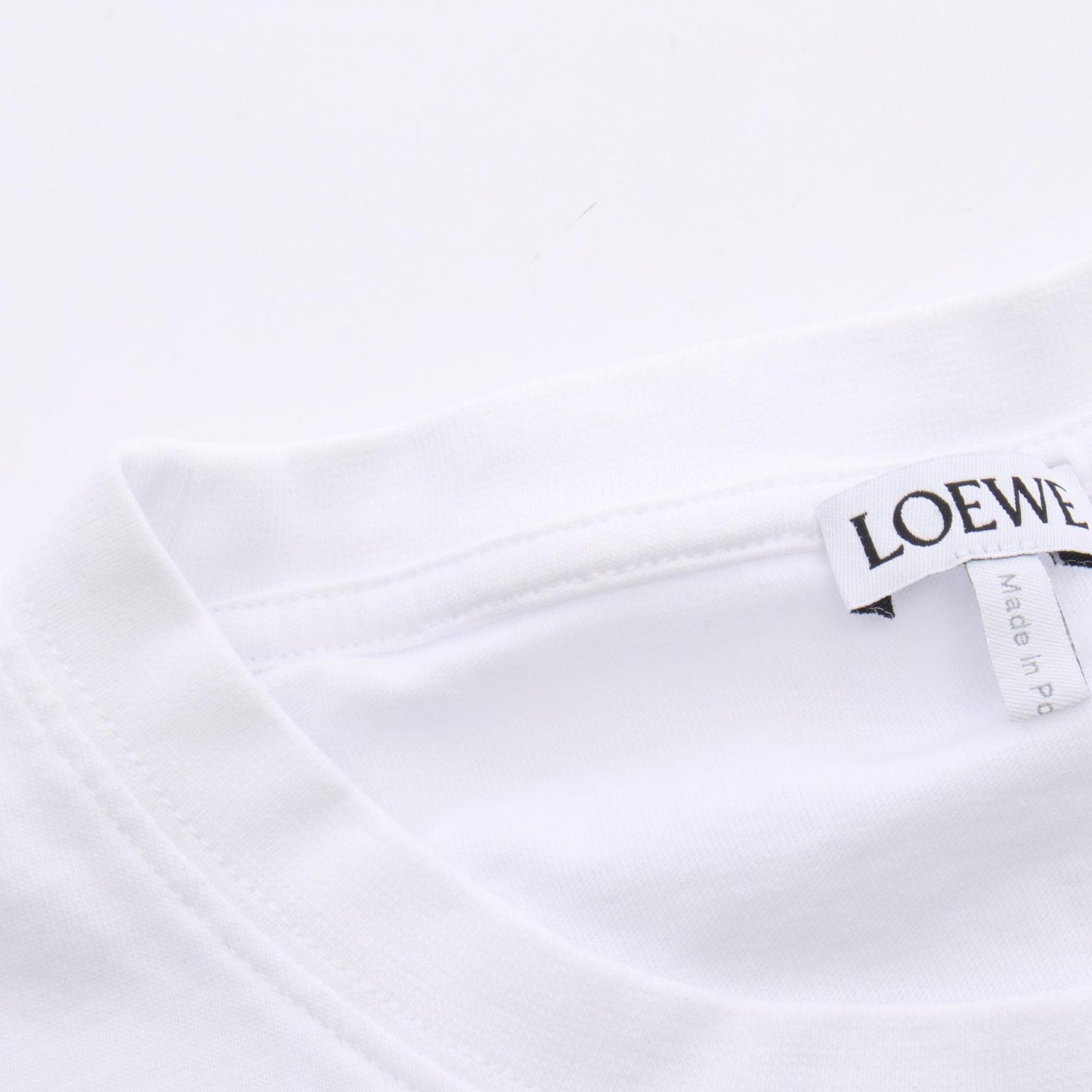 アナグラム刺繍 半袖Tシャツ コットン ホワイト ロエベ トップス LOEWE
