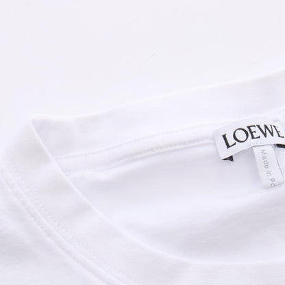 アナグラム刺繍 半袖Tシャツ コットン ホワイト ロエベ トップス LOEWE