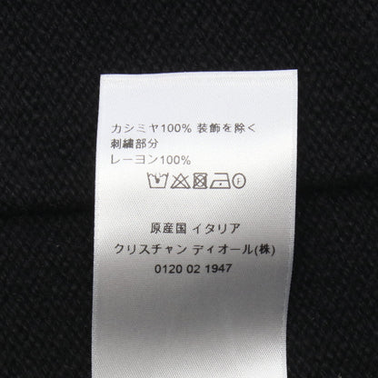 Christian Dior Couture ロゴ刺繍 カーディガン カシミヤ ブラック クリスチャンディオール トップス Christian Dior