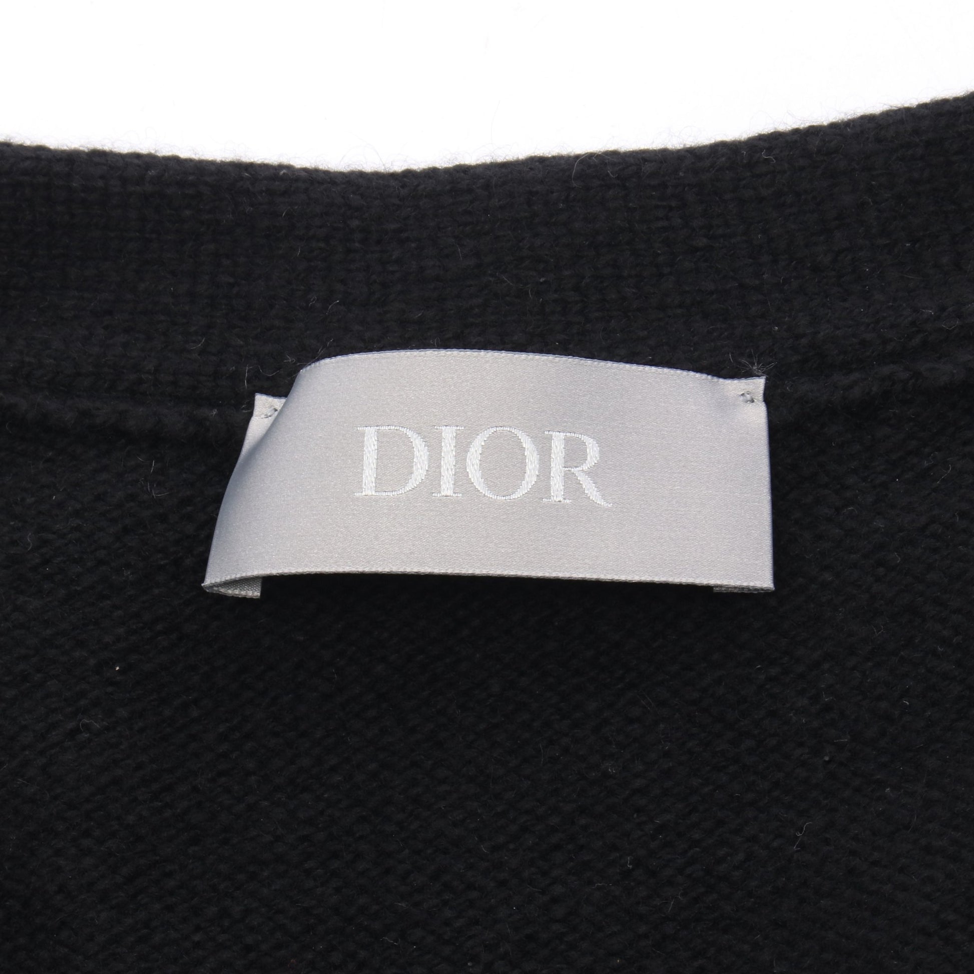 Christian Dior Couture ロゴ刺繍 カーディガン カシミヤ ブラック クリスチャンディオール トップス Christian Dior