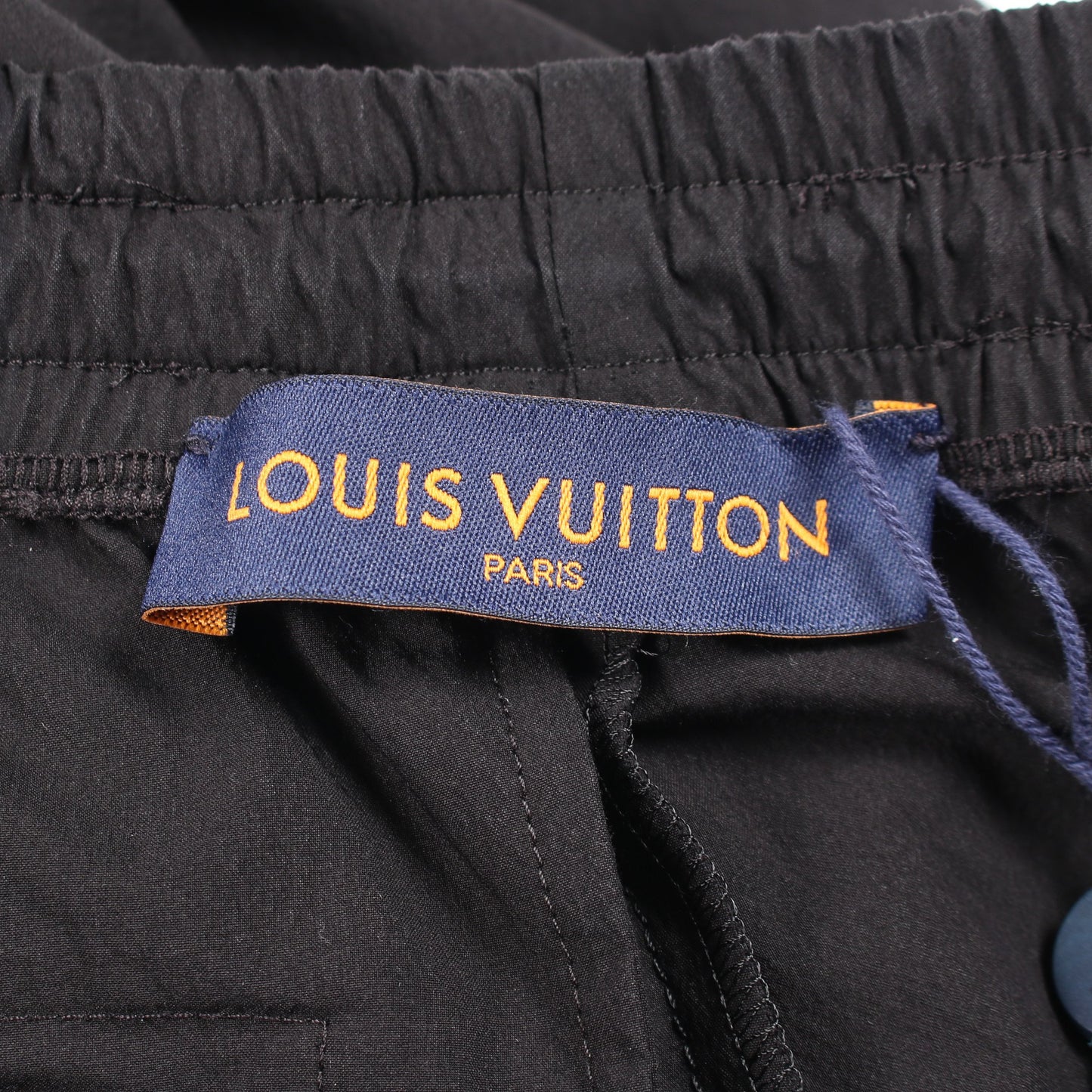 LOUIS VUITTON × NBA スポーティー トラウザーズ イージーパンツ コットン ナイロン ブラック ルイヴィトン