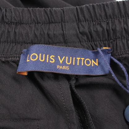 LOUIS VUITTON × NBA スポーティー トラウザーズ イージーパンツ コットン ナイロン ブラック ルイヴィトン