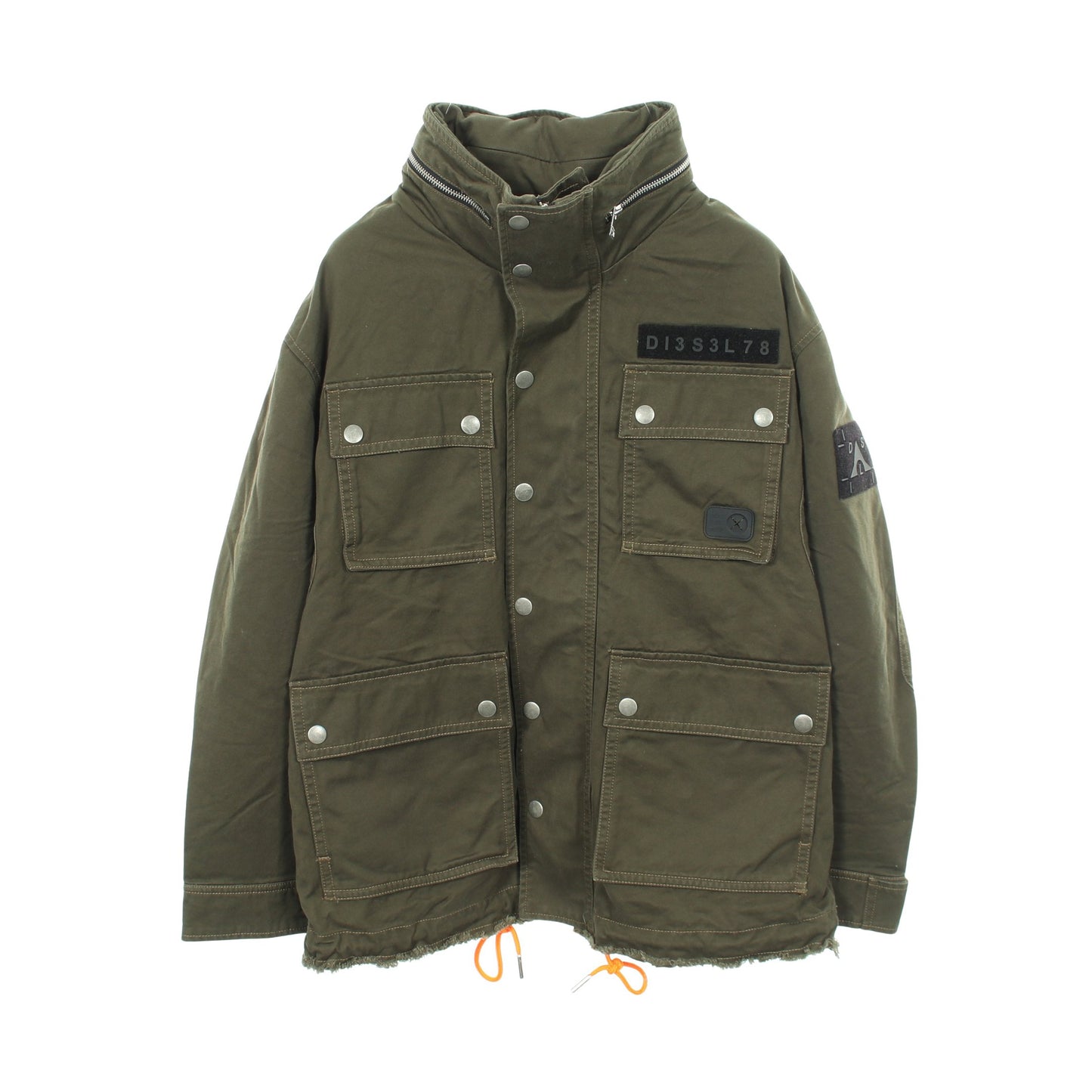 ミリタリー ジャケット コットン カーキグリーン ブラック ディーゼル