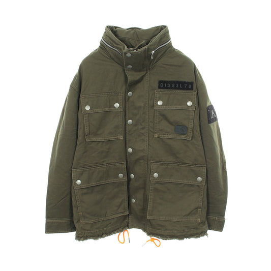 ミリタリー ジャケット コットン カーキグリーン ブラック ディーゼル