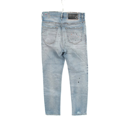 ダメージ加工 ペイント加工 デニムパンツ コットン ライトブルー ディーゼル ボトムス DIESEL