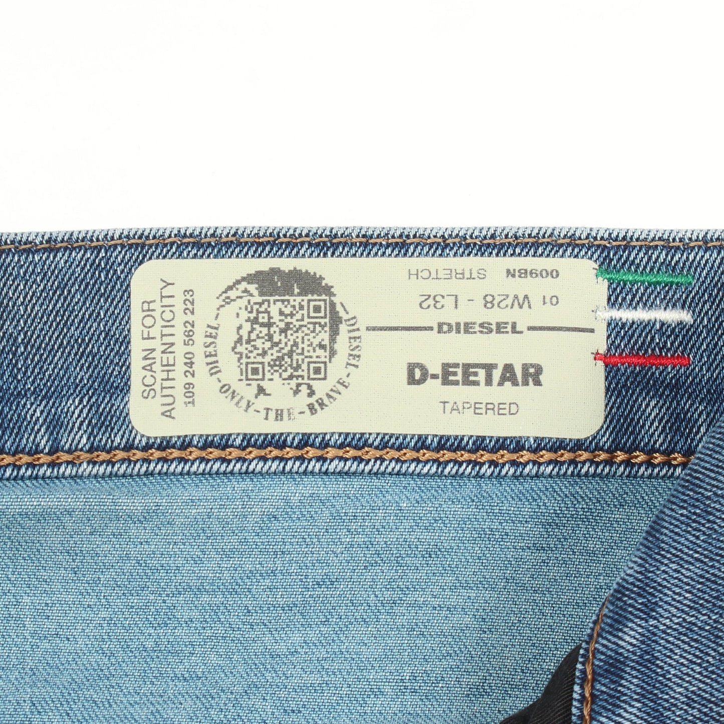 ダメージ加工 ペイント加工 デニムパンツ コットン ライトブルー ディーゼル ボトムス DIESEL
