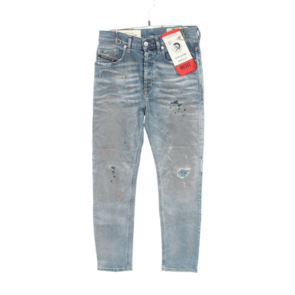 ダメージ加工 ペイント加工 デニムパンツ コットン ライトブルー ディーゼル ボトムス DIESEL