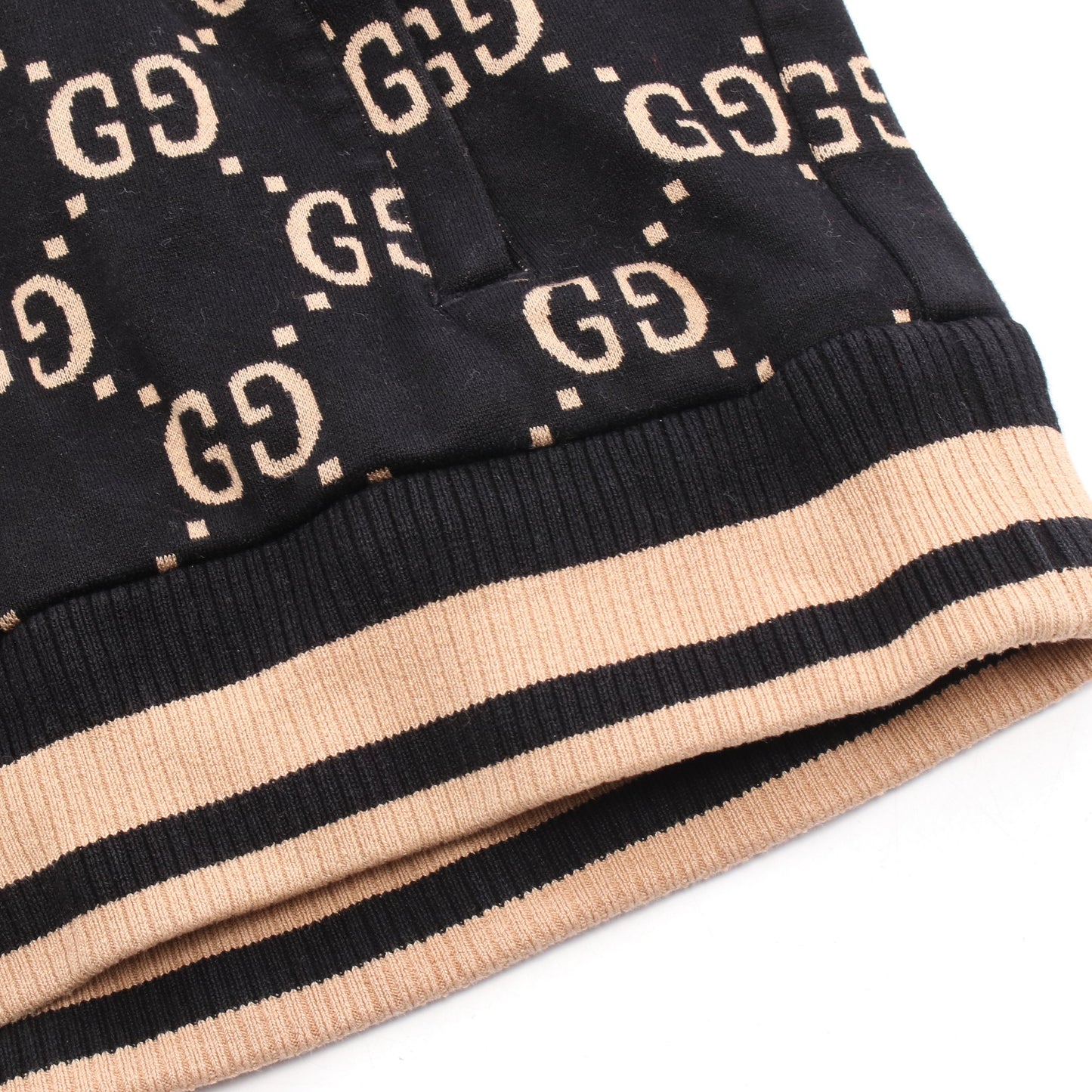 GGコットンジャージー ジャケット トラックジャケット コットン ブラック マルチカラー グッチ アウター GUCCI