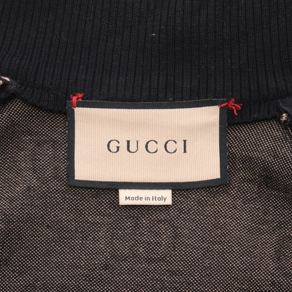 GGコットンジャージー ジャケット トラックジャケット コットン ブラック マルチカラー グッチ アウター GUCCI