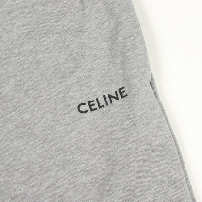 ロゴ刺繍 スウェットパンツ コットン グレー セリーヌ ボトムス CELINE