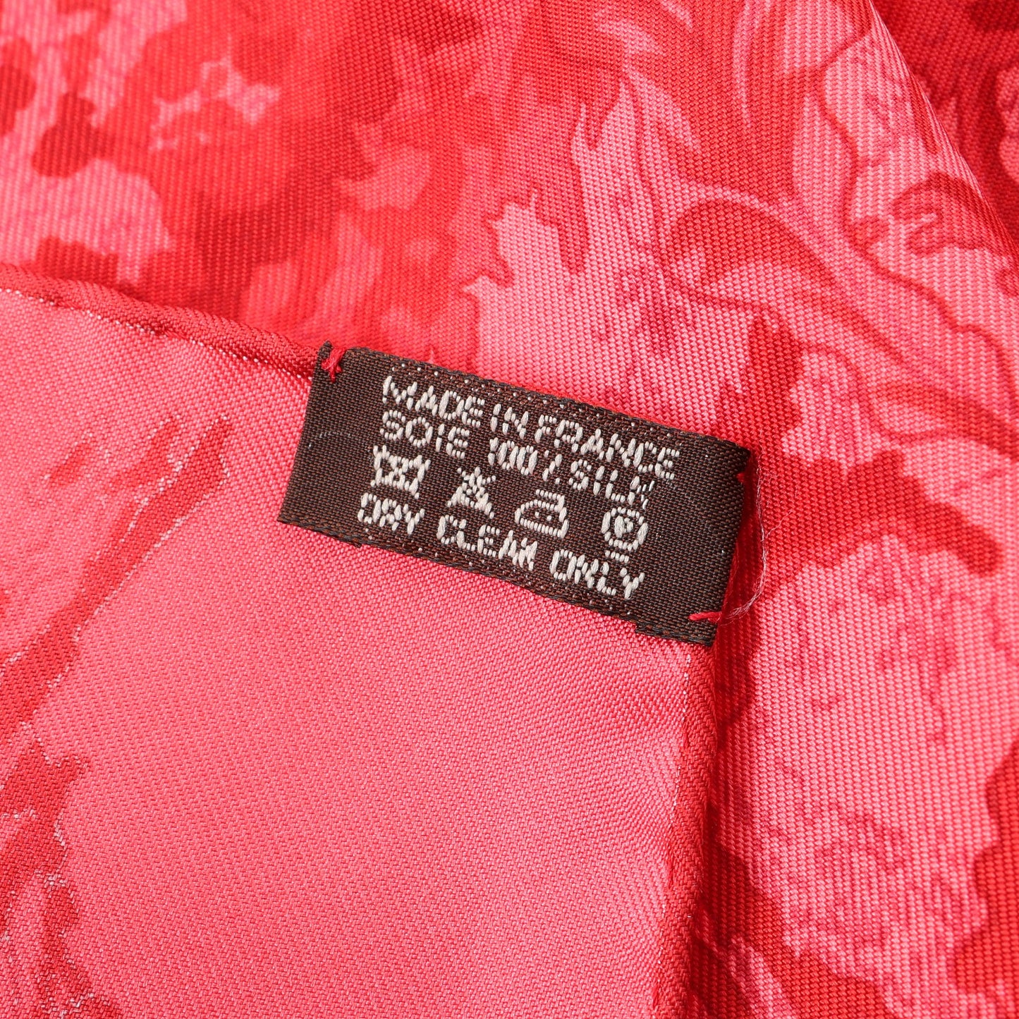 カレ90 JARDINS DES METAMORPHOSES スカーフ シルク ピンクレッド レッド エルメス 財布・小物 HERMES