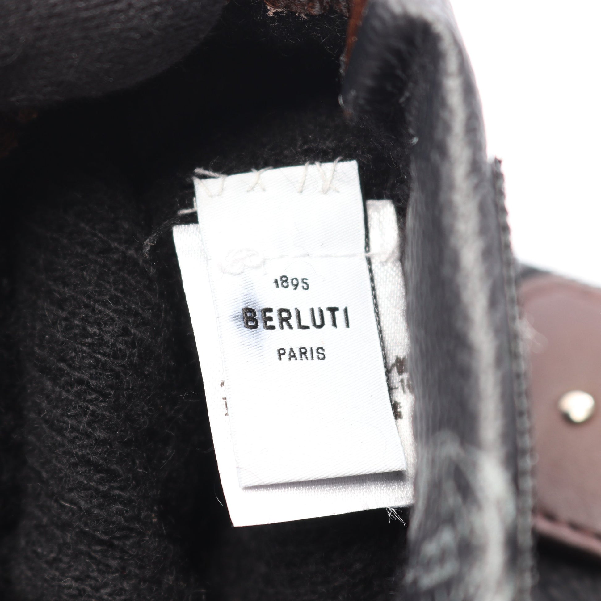手袋 グローブ レザー ブラック ダークブラウン ベルルッティ 財布・小物 Berluti