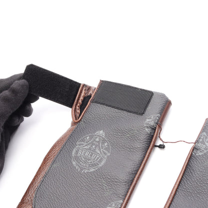 手袋 グローブ レザー ブラック ダークブラウン ベルルッティ 財布・小物 Berluti