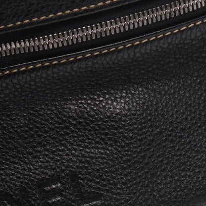 ロゴ フリンジ ショルダーバッグ レザー ブラック シルバー金具 シャネル バッグ CHANEL