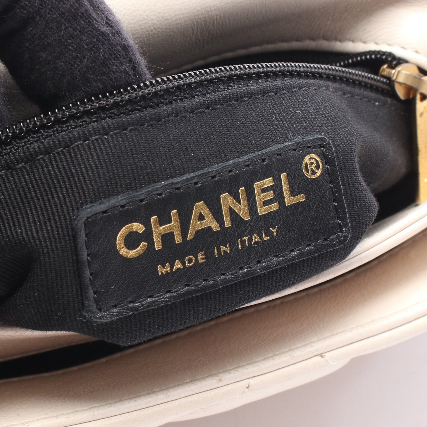 マトラッセ スモール 2WAY チェーンショルダーバッグ ラムスキン アイボリー ゴールド金具 シャネル バッグ CHANEL