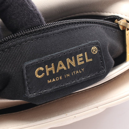 マトラッセ スモール 2WAY チェーンショルダーバッグ ラムスキン アイボリー ゴールド金具 シャネル バッグ CHANEL