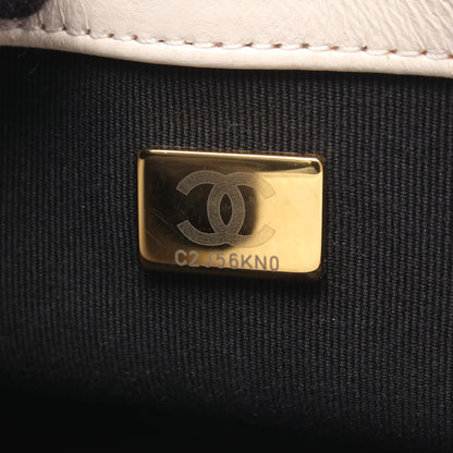 マトラッセ スモール 2WAY チェーンショルダーバッグ ラムスキン アイボリー ゴールド金具 シャネル バッグ CHANEL