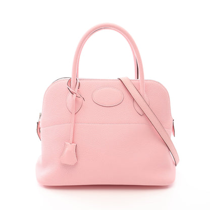 ボリード31 ローズサクラ/クレ ハンドバッグ トリヨンクレマンス ライトピンク シルバー金具 Z刻印 エルメス バッグ HERMES